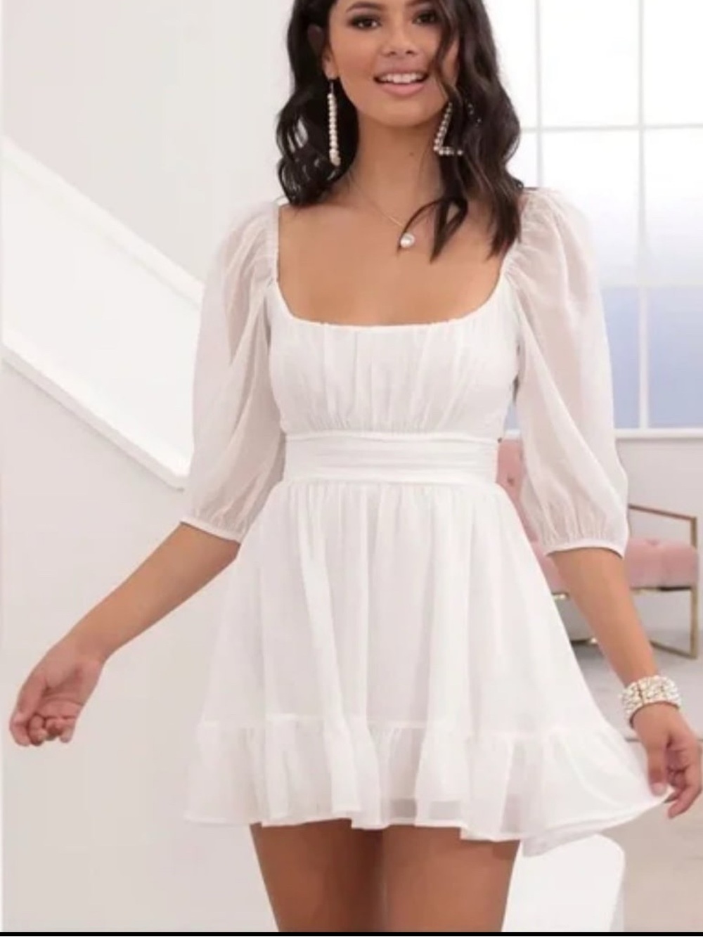 White Lucy in the sky dress